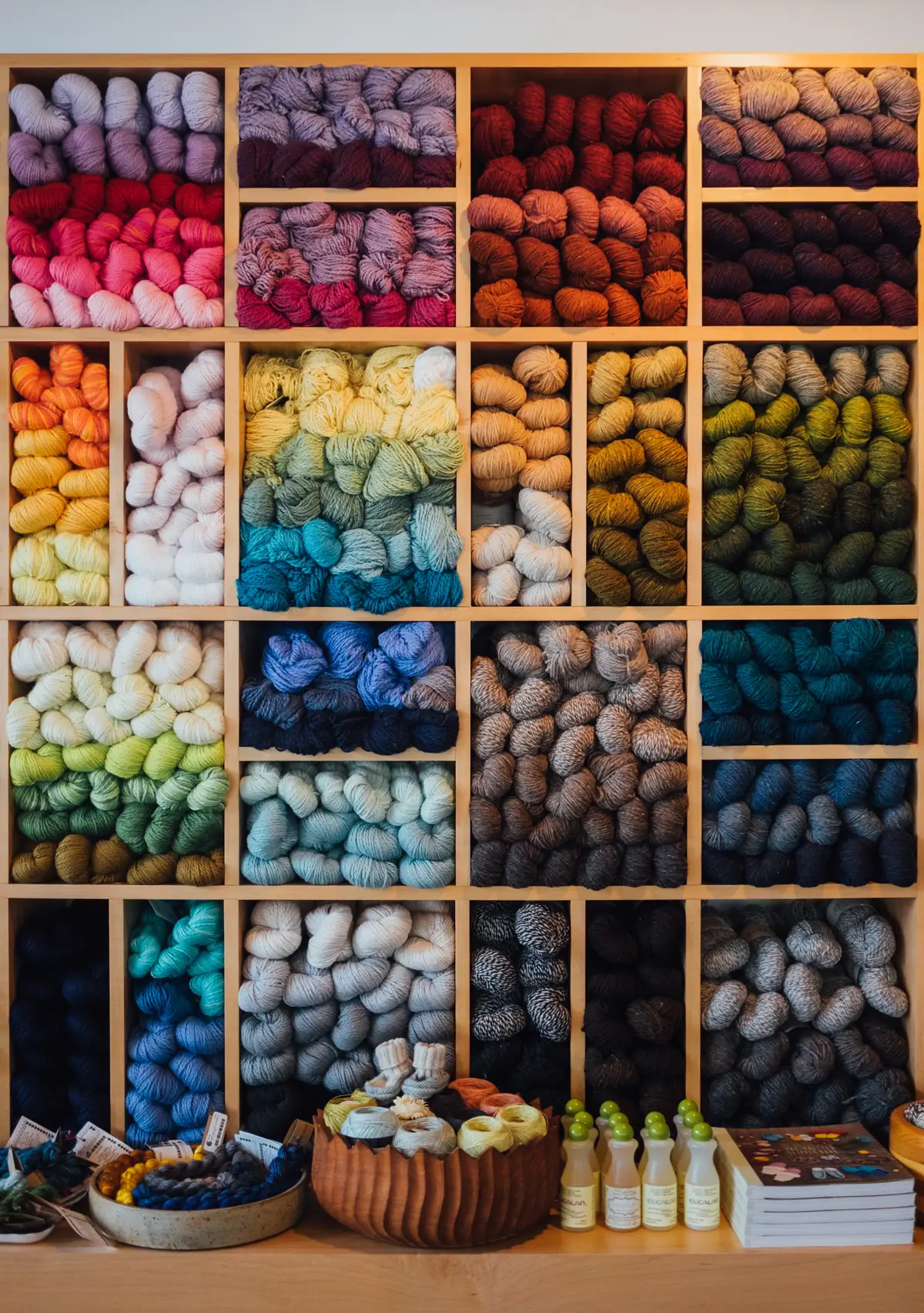 Organized yarn stash